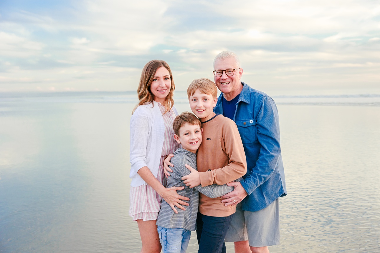Family photography San Diego beach