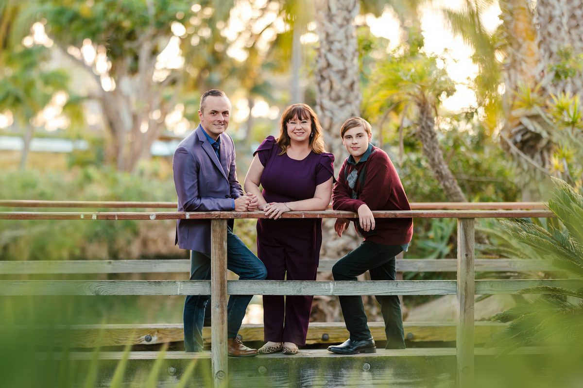 Guests enjoying the lush walkable grounds and tropical garden paths at Paradise Point Resort in San Diego
