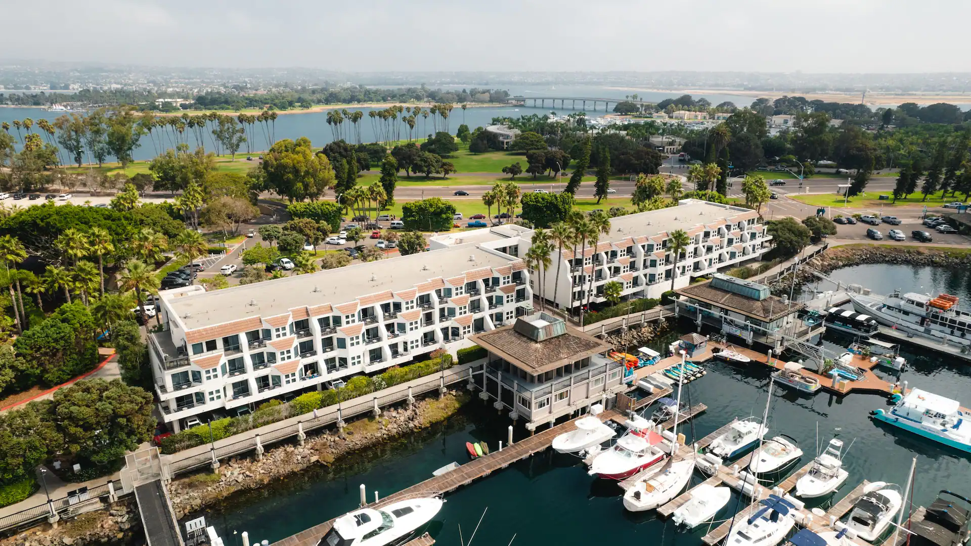 Hyatt Regency Mission Bay marina rooms and suites view