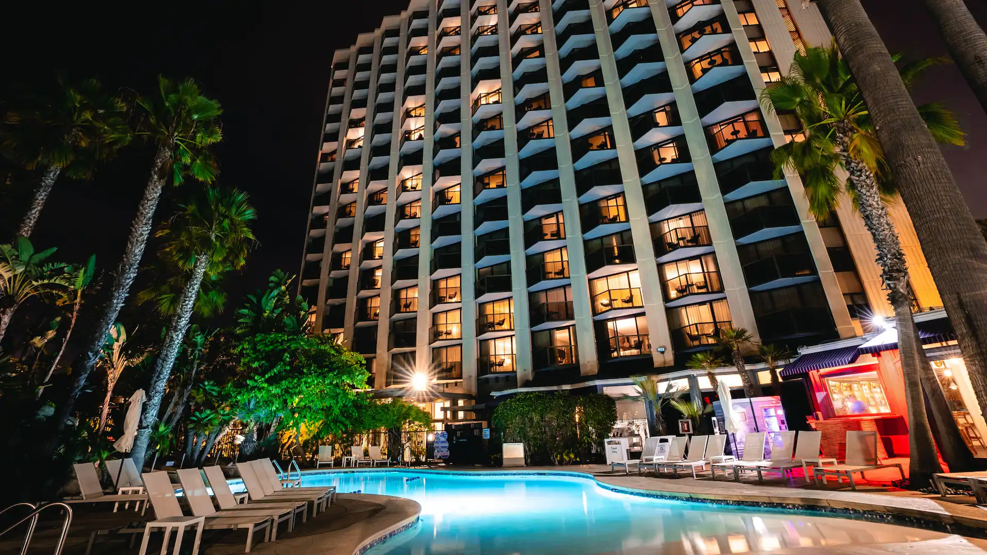 Hyatt Regency Mission Bay night tower view