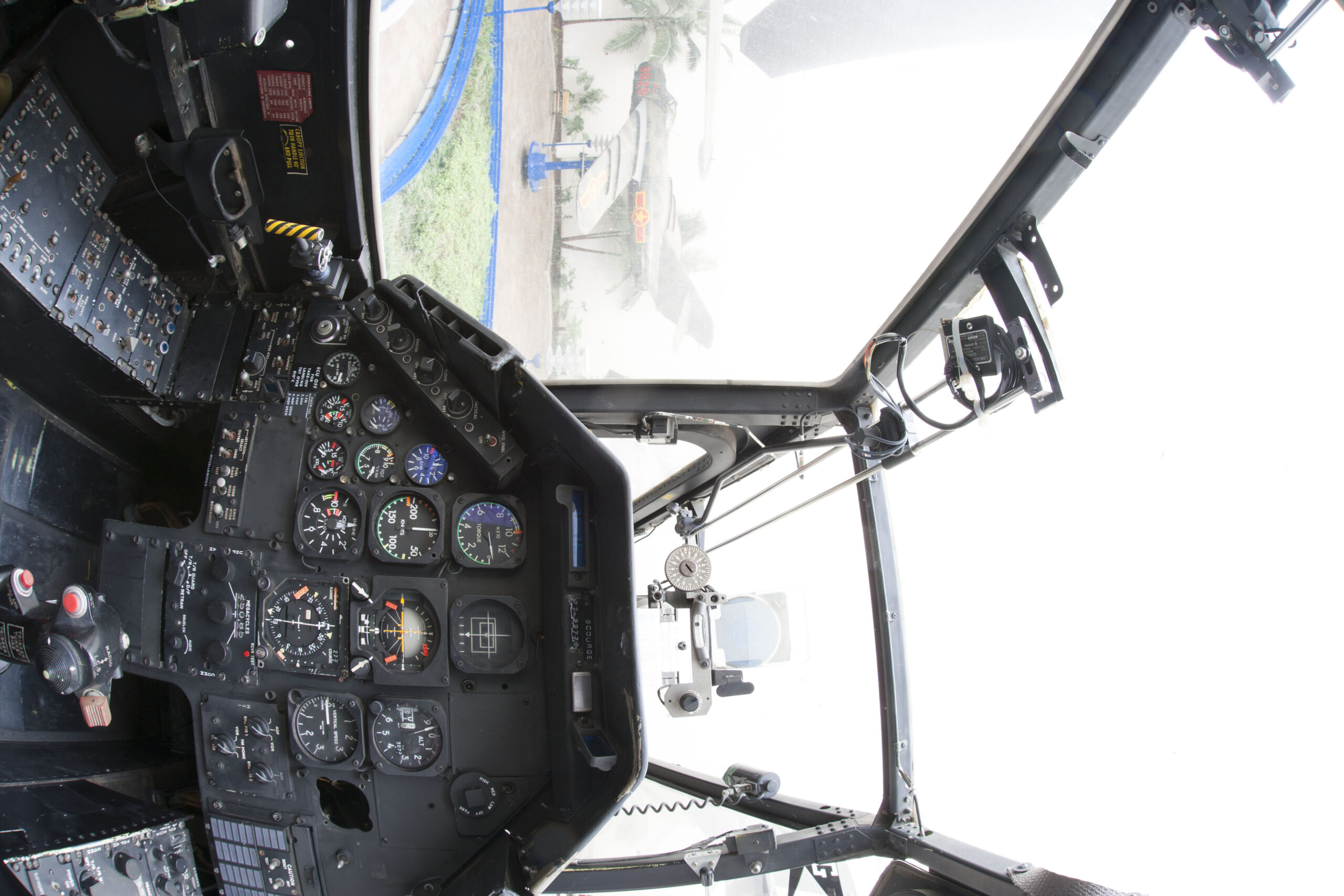Interactive flight controls at San Diego Air and Space Museum